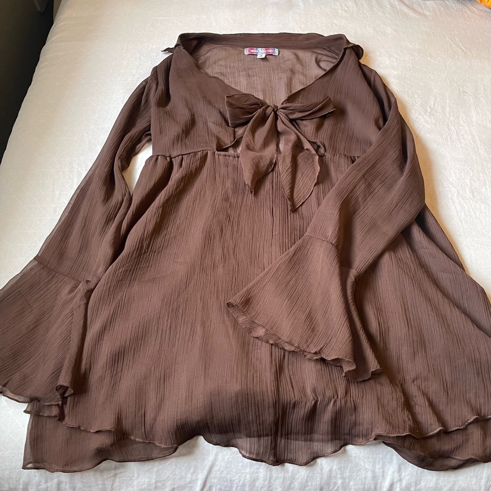 Urban Outfitters Kiki Tie-front mini dress - Picture 3 of 14